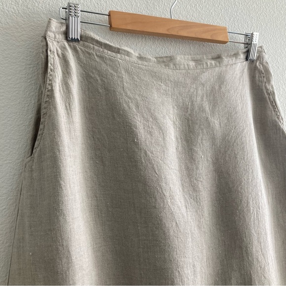 Flax Tan Midi Skirt - Picture 3 of 10